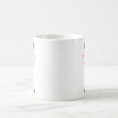 かわいいパンダ好き女子の面白い眼鏡ボウタイ女性 コーヒーマグカップ (中央)
