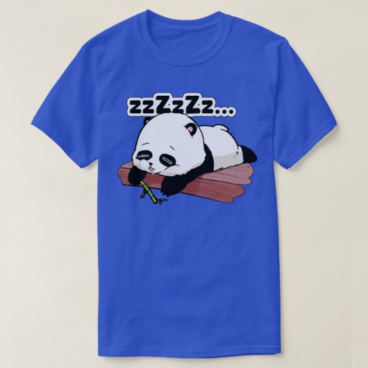 かわいいパンダ寝て Tシャツ (デザイン正面)
