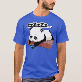 かわいいパンダ寝て Tシャツ