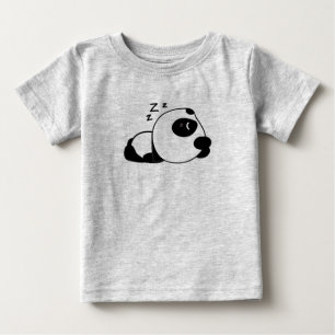 かわいいパンダ漫画Zzz ベビーTシャツ