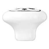 かわいいパンダ熊カスタムモノグラム セラミックノブ (側面)