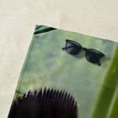 かわいいパンダ熊キッズモノグラム ビーチタオル (インサイチュ)