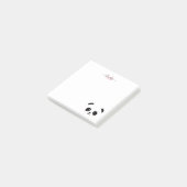 かわいいパンダ熊モノグラムパーソナライズされた ポストイット (アングル)