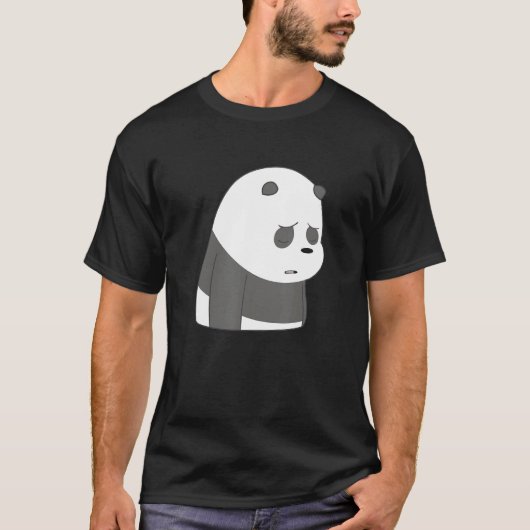 かわいいパンダ熊顔衣装キッズ Tシャツ (正面)