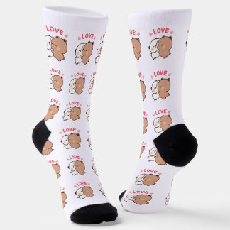 かわいいパンダ熊，カップル動物 ソックス
