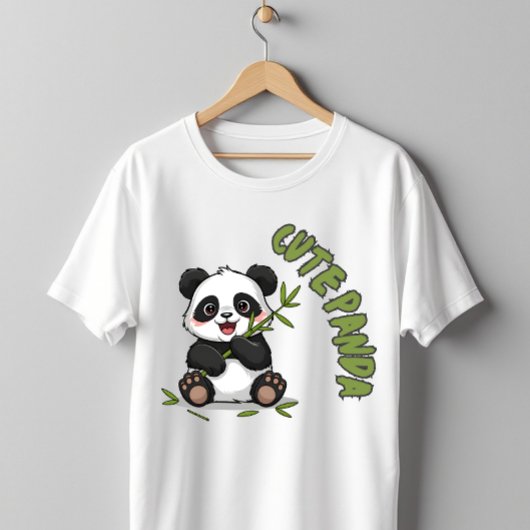 かわいいパンダ竹かわいい動物 Tシャツ