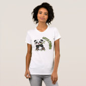 かわいいパンダ竹かわいい動物 Tシャツ (正面フル)