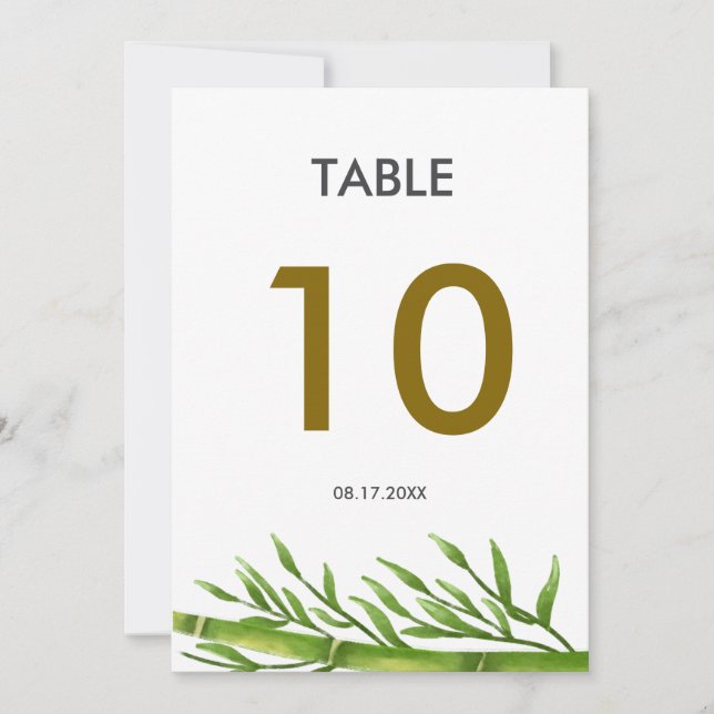 かわいいパンダ緑の竹の誕生日パーティー (正面)