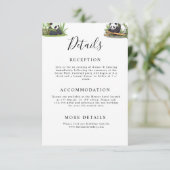 かわいいパンダ緑の竹の誕生日パーティー エンクロージャーカード (スタンド正面)