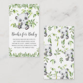 かわいいパンダ緑の赤ちゃんシャワーベビー エンクロージャーカード (正面/裏面)