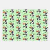 かわいいパンダ誕生日パーティラッピング紙シート ラッピングペーパーシート (正面)