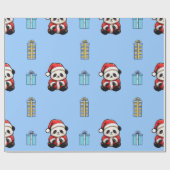 かわいいパンダ誕生日ラッピング紙 ラッピングペーパー (フラット)