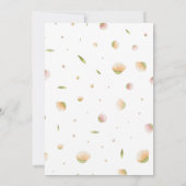 かわいいパンダ誕生日招待状ピンウォーターカラー 招待状 (裏面)