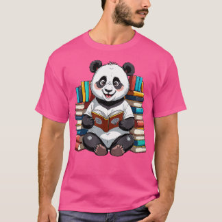 かわいいパンダ読クマの本 Tシャツ
