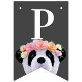 かわいいパンダ赤ちゃんシャワーパーティーバンティングフラグ バンティングフラッグ (第1の旗)