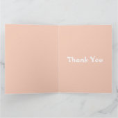 かわいいパンダ飲むバブルティー、ボバティー サンキューカード (内部)