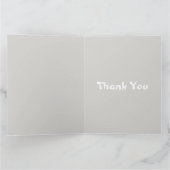 かわいいパンダ飲むバブルティー、ボバティー サンキューカード (内部)