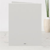 かわいいパンダ飲むバブルティー、ボバティー サンキューカード (裏面)