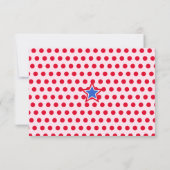 かわいいパンダ1歳の誕生日パーティーピンクサンキューカード 招待状 (裏面)