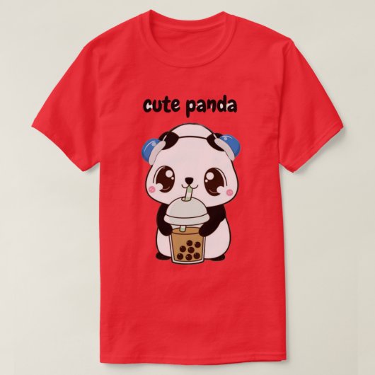 かわいいパンダ14 Tシャツ (デザイン正面)