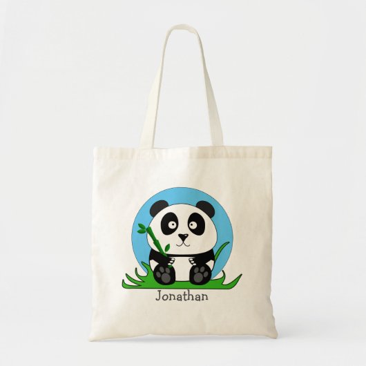 かわいいパンダ オリジナル トートバッグ (正面)