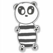 かわいいパンダ シール (正面)