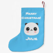 かわいいパンダ スモールクリスマスストッキング (裏面)