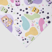 かわいいパンダ&タイガーバブルティー子供の誕生日 薄葉紙 (詳細)