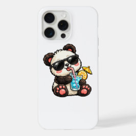 かわいいパンダ ドリンク iPhone 15 PRO MAXケース