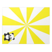 かわいいパンダ ノートパッド (正面)