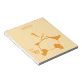 かわいいパンダ ノートパッド (アングル)