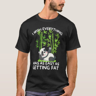 かわいいパンダ パンダの休息 引用 Tシャツ