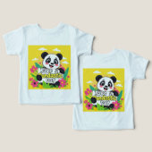 かわいいパンダ「パンドラの日を過ごす」 (デザイン正面&裏面)