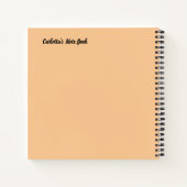 かわいいパンダ&フローラフレーム ノートブック (裏面)