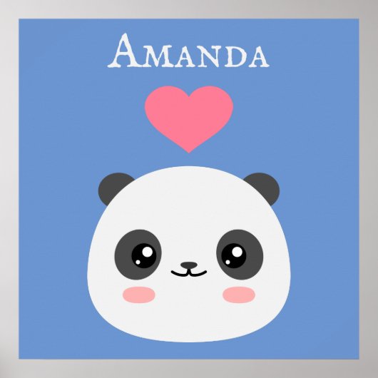 かわいいパンダ ポスター (正面)