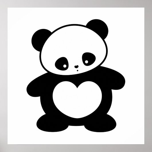 かわいいパンダ ポスター (正面)