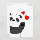 かわいいパンダ ポストカード (正面/裏面)