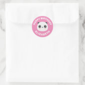 かわいいパンダ ラウンドシール (バッグ)