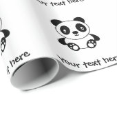 かわいいパンダ ラッピングペーパー (ロールコーナー)