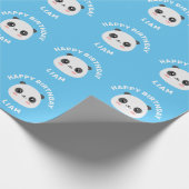 かわいいパンダ ラッピングペーパー (角)