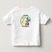 かわいいパンダ - 名入れ トドラーTシャツ (裏面)