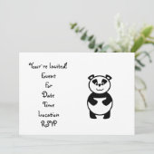 かわいいパンダ 招待状 (スタンド正面)
