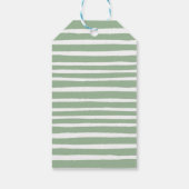 かわいいパンダ&葉ニュートラル赤ちゃんシャワーありがとう ギフトタグ (裏面)