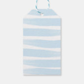 かわいいパンダ。青い緑のクマの動物の感謝してい子供よ ギフトタグ (裏面)