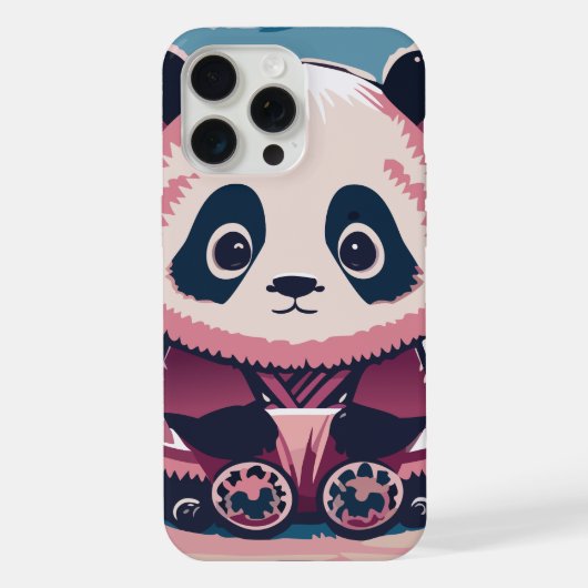 かわいいパンダ iPhoneケース (裏面)