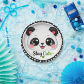 かわいいパンダ「Stay Cute」紙皿 ペーパープレート (パーティー)