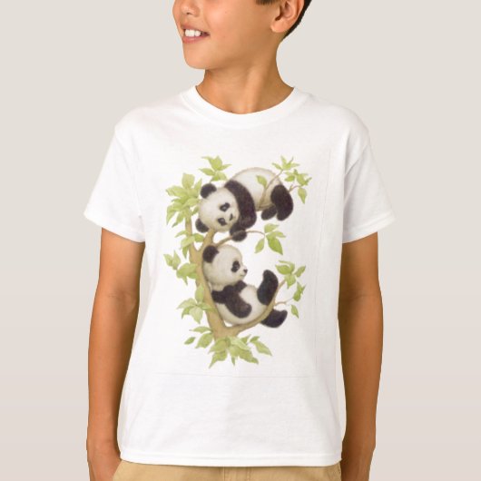 かわいいパンダ Tシャツ (正面)