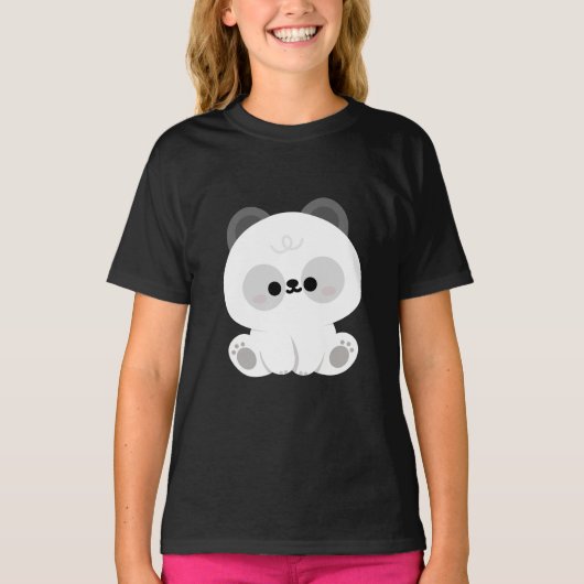 かわいいパンダ Tシャツ (正面)