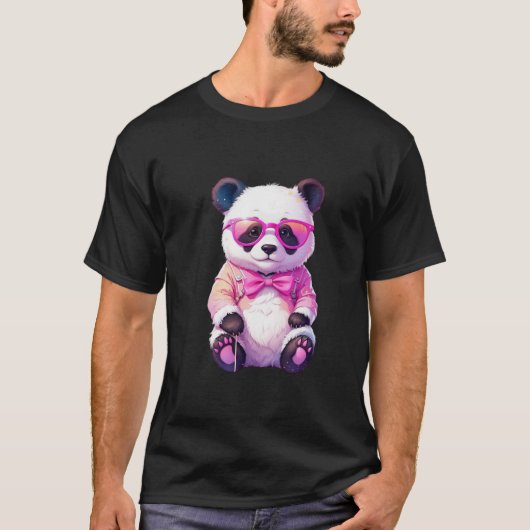 かわいいパンダ Tシャツ (正面)