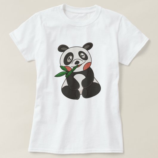 かわいいパンダ Tシャツ (デザイン正面)